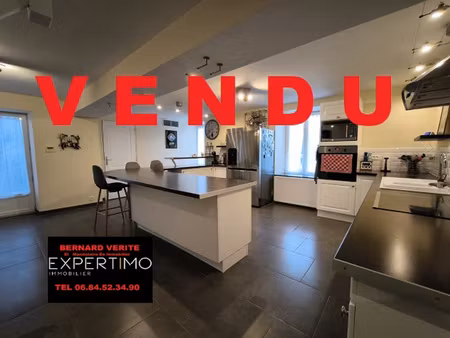 maison de bourg 5 pièces de 130m2 avec double garage sans travaux a prevoir