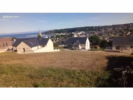terrain constructible viabilise de 853 m² à erquy