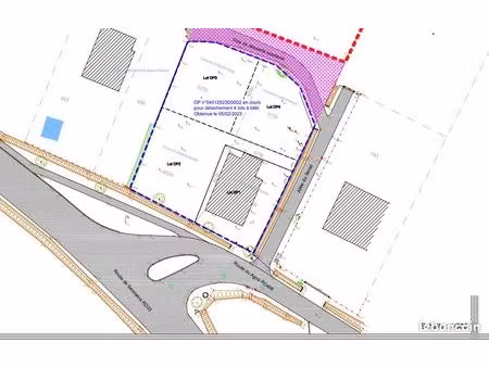 terrain viabilisé 455 m2 à josse