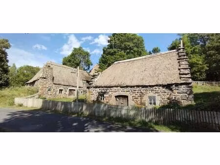 rare  2 chaumières dans hameau touristique de haute loire