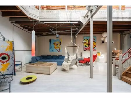loft à l'esprit industriel à deux pas des commerces