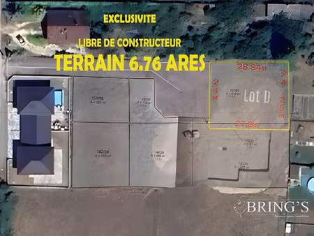 terrain 6 8ares viabilise libre constructeur