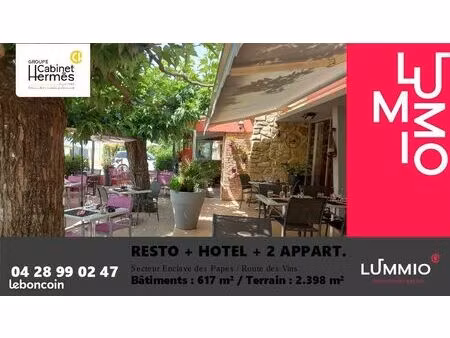 fonds de commerce hôtel  restaurant 617 m²