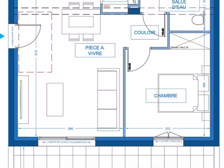 prunete (20) à vendre appartement2 pièces de 41 85 m2 avec terrasse et jardin
