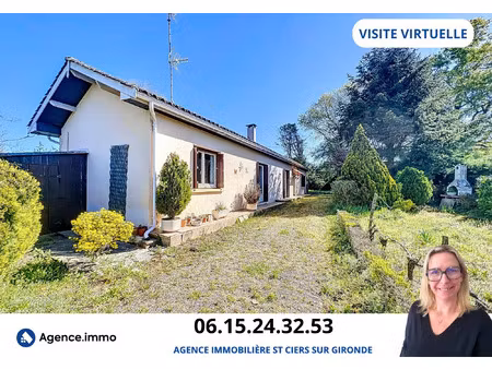 vente maison 3 pièces 82 m² saint-ciers-sur-gironde (33820)