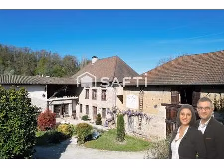 propriété 218 m² - parc 3 4 ha - piscine - maubec - lyon 25 min en train