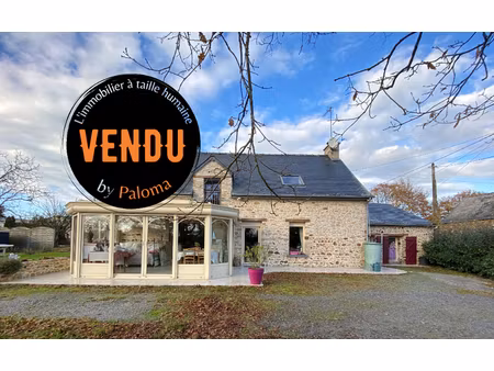 *vendu* maison a 6 min de bain de bretagne - longere 140 m² avec véranda - jardin et dépen
