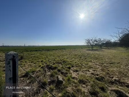 vente terrain 960 m² saint-maxent (80140)