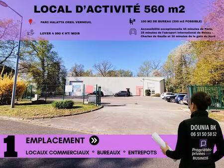 verneuil en halatte - local d'activité 560 m²