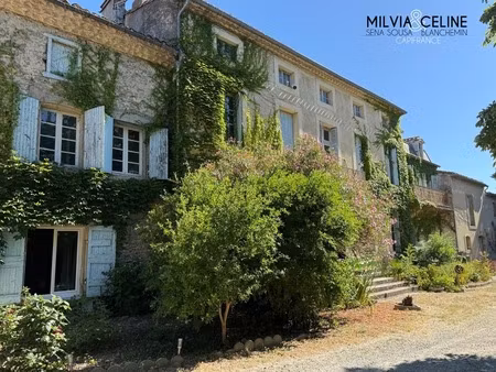 propriete à vendre 32 pièces proche de carcassonne (11) 2 habitations 522m2+ parc 2 82 hec