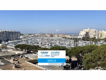 vente appartement 1 pièce 32.65 m² à carnon plage (34280)  149 000 €