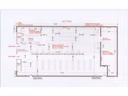vente boutique/local commercial 798 m²