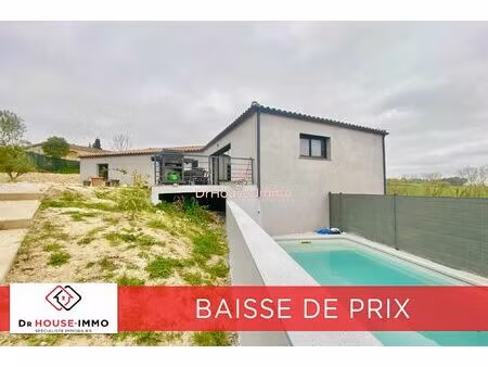 maison contemporaine de standing – 160 m² habitables avec piscine + 50 m² de garage – terr