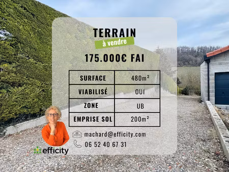 terrain - 480 m²