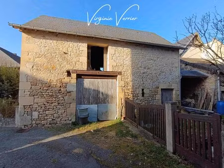 maison pierre 100 m² + grange 160 m² + 322 m² terrain - 19310 perpezac le blanc