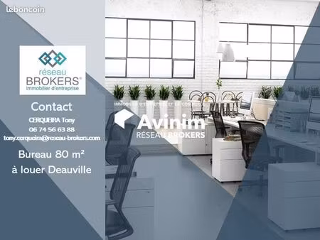 bureaux 80 m² deauville