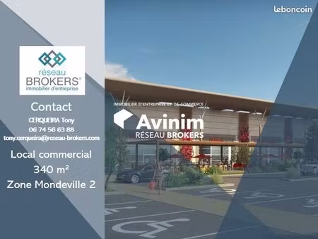 local 340 m² mondeville