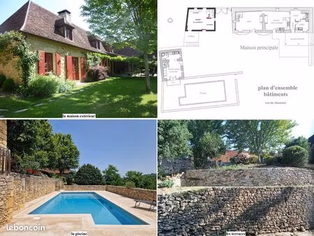 propriété sur 1575 m² de terrain arboré une maison principale deux maisons d’amis et une p