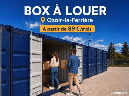 garde-meuble et box de stockage individuel toutes surfaces (3 à 14 m2) - accès direct en v