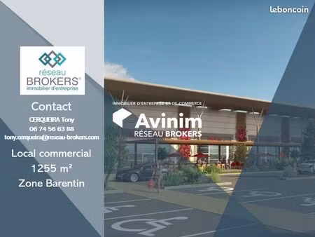 local commercial 1255 m² barentin
