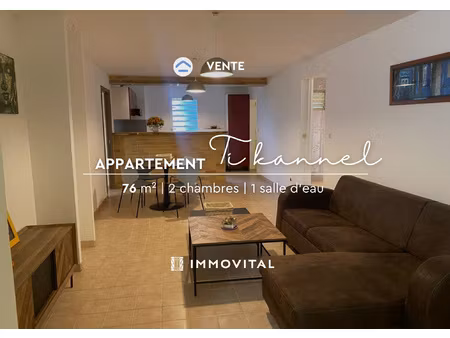 à vendre appartement t3 meublé en rez-de-chaussée réside