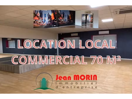 portes les valence  local commercial 70m²
