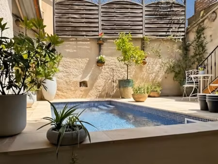 maison de caractère avec piscine et garage – causses-et-veyran
