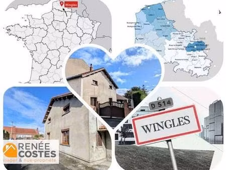 vente en nue propriété - h59 ans - wingles (62410)