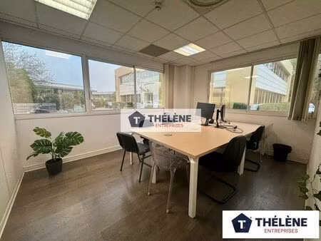 location bureau 99m2 baillargues 34670 - 1084 € - surface privée