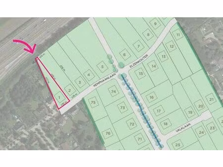 terrain à bâtir à brecht - zwaluwlaan : lot 1