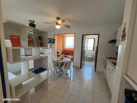 a louer de septembre a juin  appartement de plain-pied  35m2  4 pers  loggia  superbe vue/