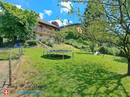 à vendre – maison individuelle familiale t5  style savoyard  grand jardin et grand garage