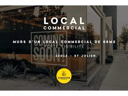 murs local commercial i saint julien  12ème marseille