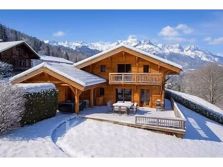 chalet authentique avec vue panoramique sur le mont-blanc