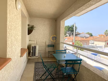 appartement 3 pieces - terrasse - canet-plage centre