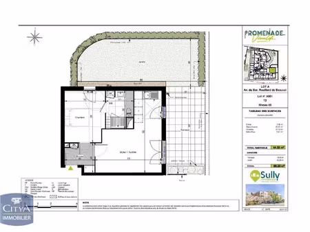 appartement à louer 2 pièces 44.59 m² - le coudray (28) - 590€