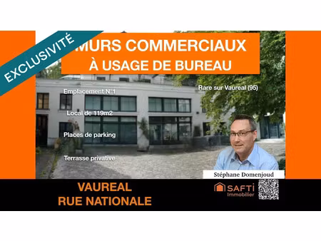 vente locaux professionnels 119 m² à vaureal (95490)  299 900 €
