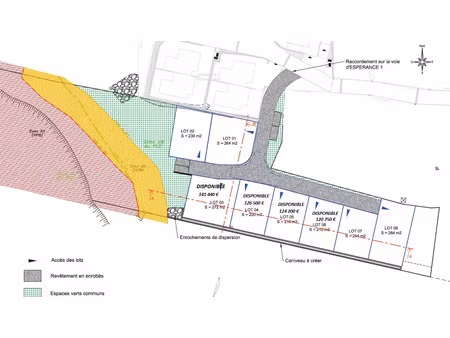 a vendre - terrains a partir de 210 m2 environ sainte mar