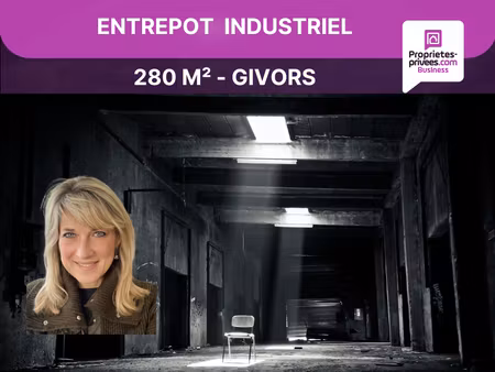 69520 grigny - entrepôt d'activité  local industriel de 280 m²