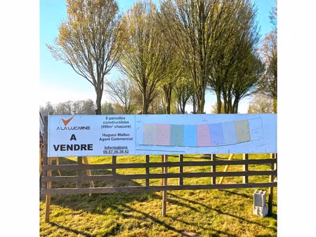 vente terrain 986 m² à ruisseauville (62310)  23 720 €