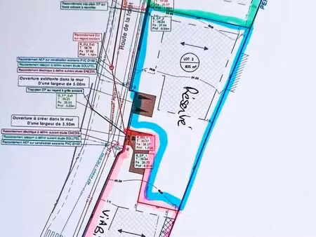 vente terrain 852 m² clohars-carnoët (29360)