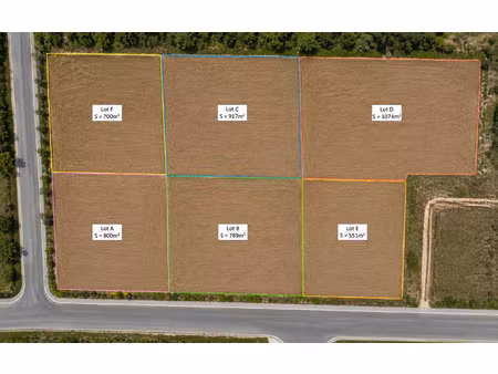 vente terrain 917 m² ghisonaccia (20240)
