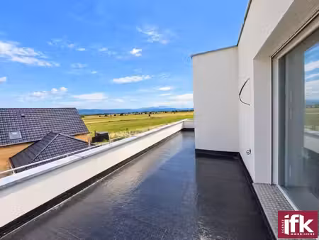 oberhergheim : lot 23 appartement t4 attique avec terrasse de 24m2
