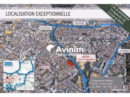 local 1375 m² arcueil