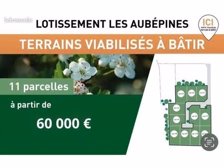 terrain viabilisé 430 m2