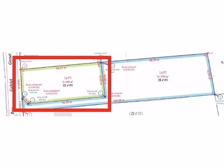 terrain à vendre de 850 00 m² chemilly sur yonne (89)