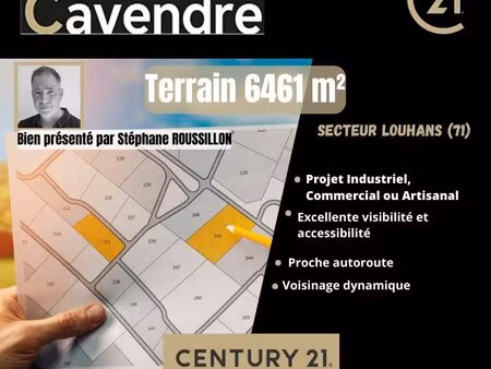 terrain 6461 m² louhans