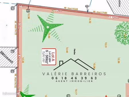 terrain 586 m² elbeuf