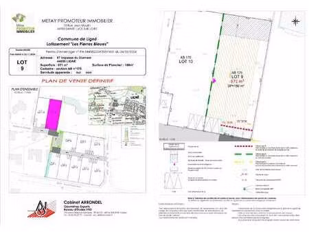 vente terrain à ligné (44850) : à vendre / ligné