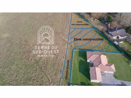 vente terrain 2480 m² à saint-sever (40500)  74 900 €
